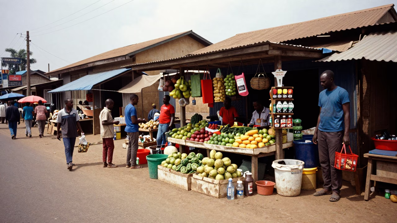 Fruit Stand in Nairobi in in Nairobi, Kenya