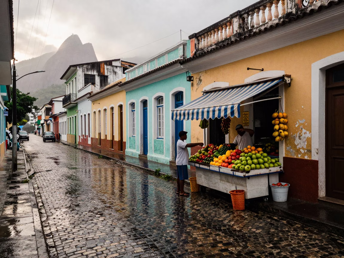Fruit Stand in Rio De Janeiro in in Rio de Janeiro, Brazil
