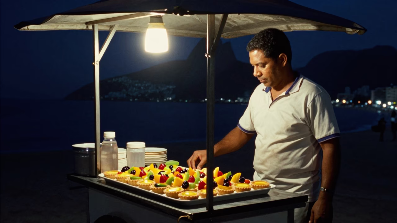 Fruit Tarts in Rio De Janeiro in in Rio de Janeiro, Brazil