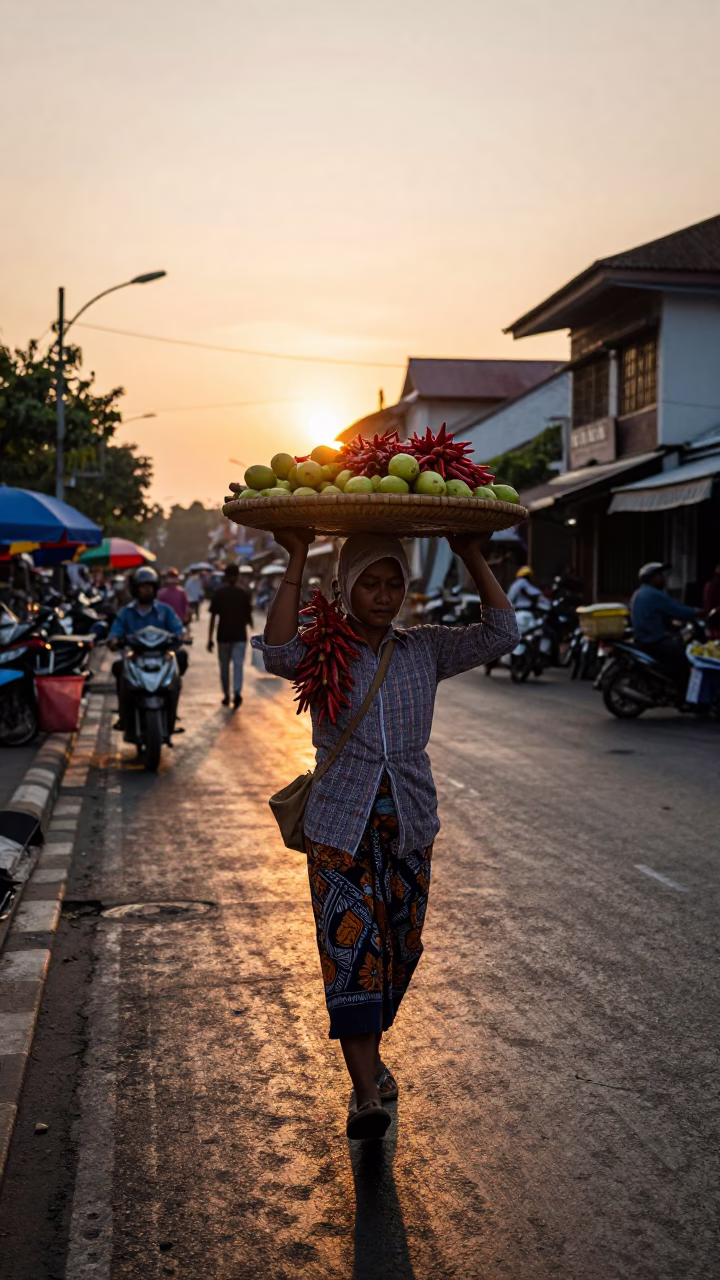 Fruit Tray in Yogyakarta in in Yogyakarta, Indonesia