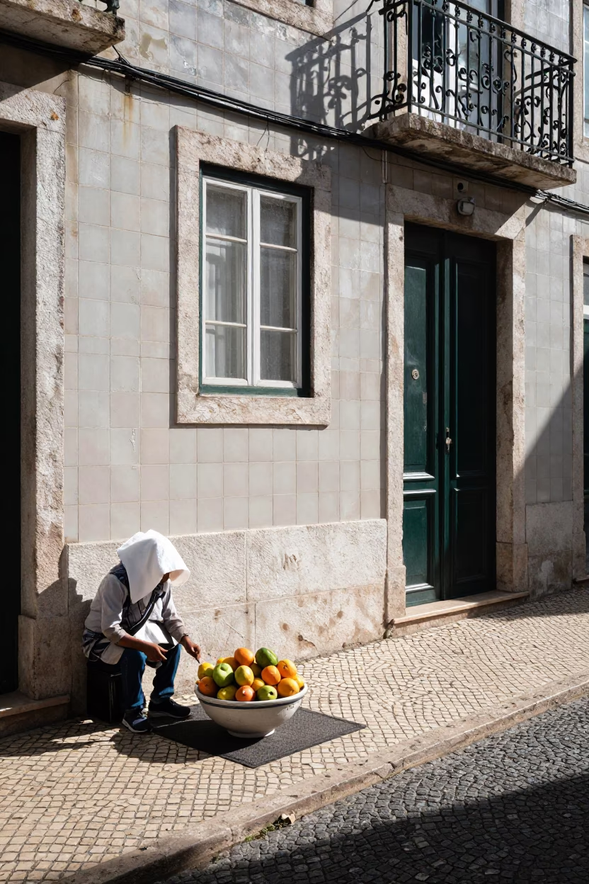 Fruit Vendor in Lisbon in in Lisbon, Portugal