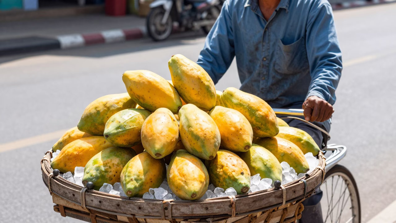 Fruit Vendor in Phuket in in Phuket, Thailand