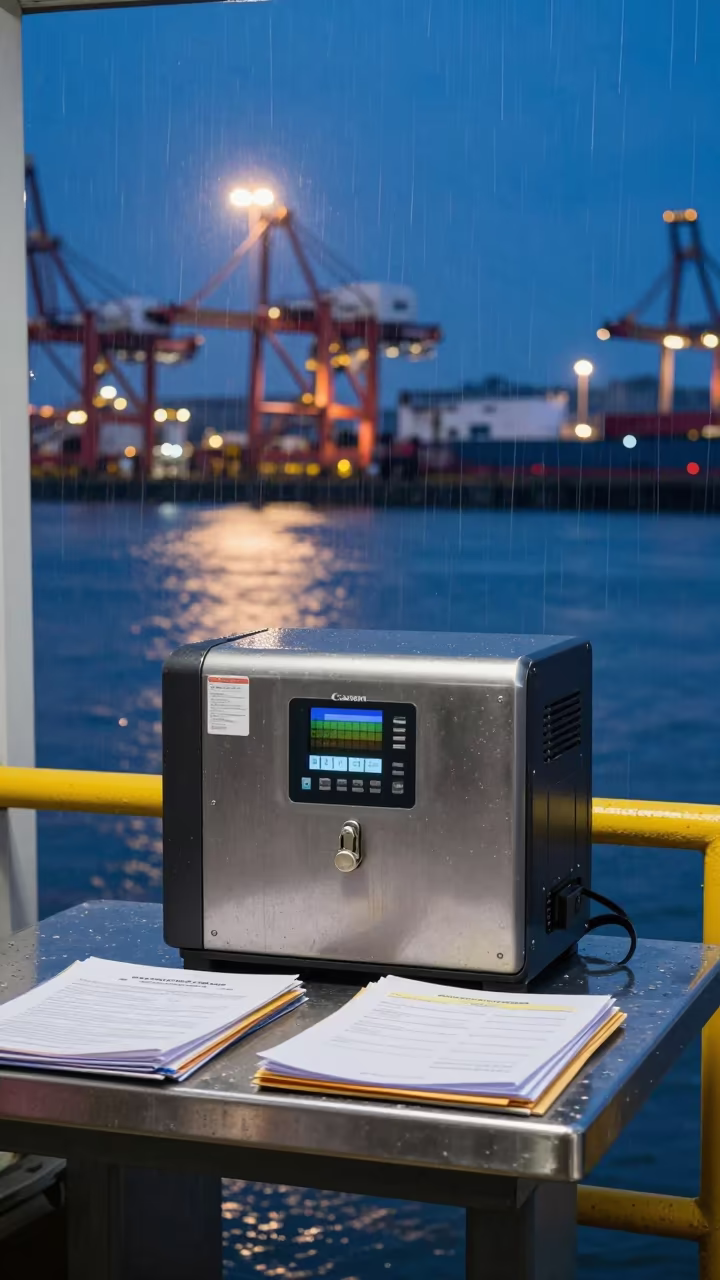 Fuel Card Lockbox at Red Hook Dock in at a fulfillment packing station near Red Hook, New York