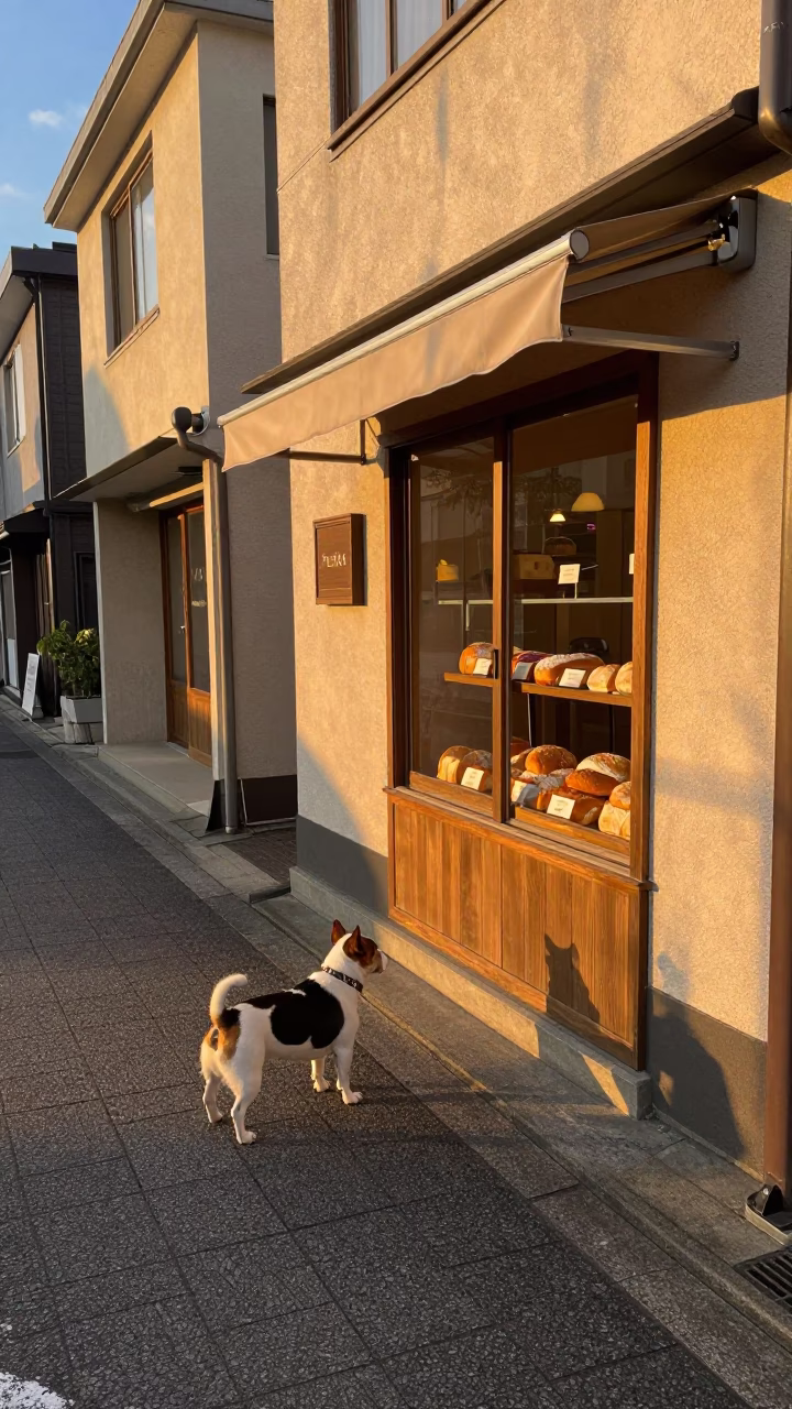 Fukuoka Light Street at Honeyed Evening Light in in Fukuoka, Japan