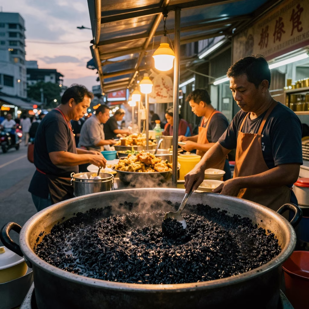 Gado-gado in Kuala Lumpur at Honeyed Evening Light in in Kuala Lumpur, Malaysia