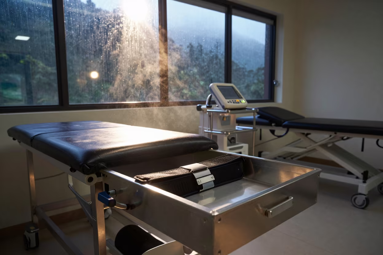 Gait Belt Drawer in Cameron Highlands Recovery Room in inside a recovery area with treatment stations aligned near Cameron Highlands