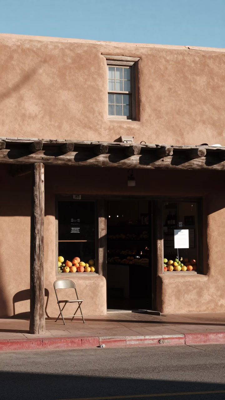 Gallery Exterior in Santa Fe in in Santa Fe, New Mexico, United States