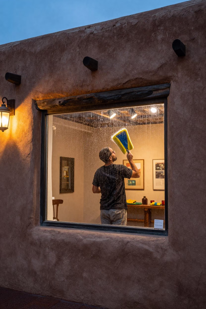 Gallery Window in Santa Fe in in Santa Fe, New Mexico, United States