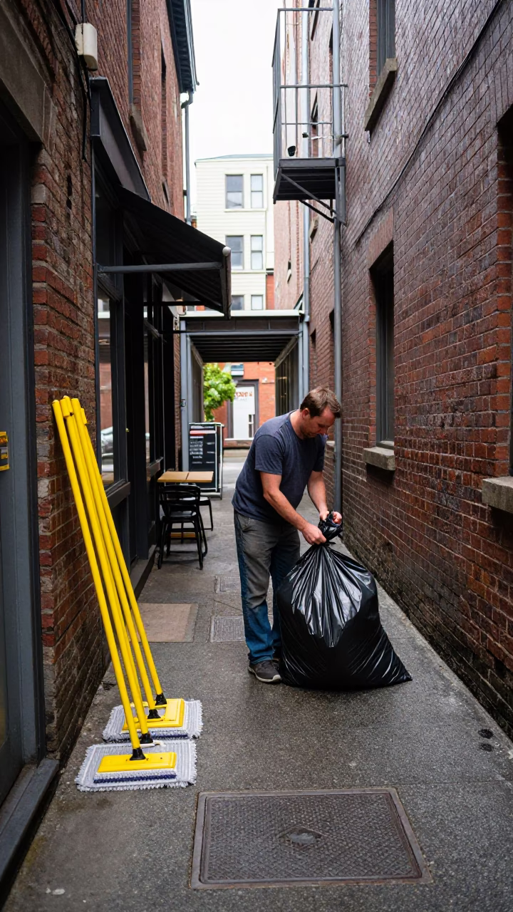 Garbage Bag in Seattle in in Seattle, Washington, United States