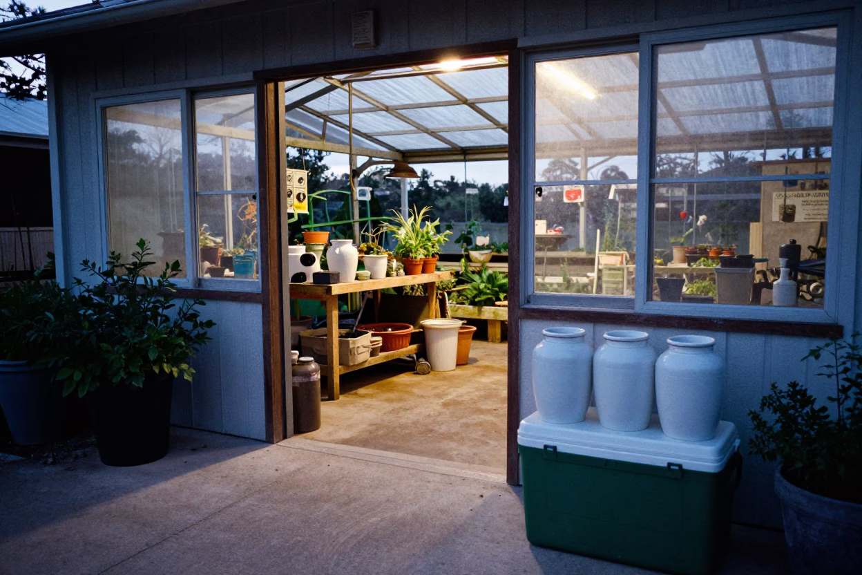Garden Center at First Light Of Dawn in Austin in in Austin, Texas, United States