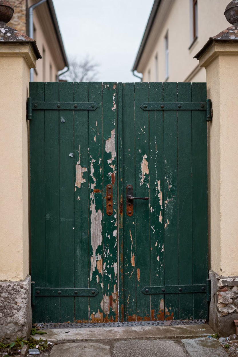 Garden Gate in Budapest in in Budapest, Hungary