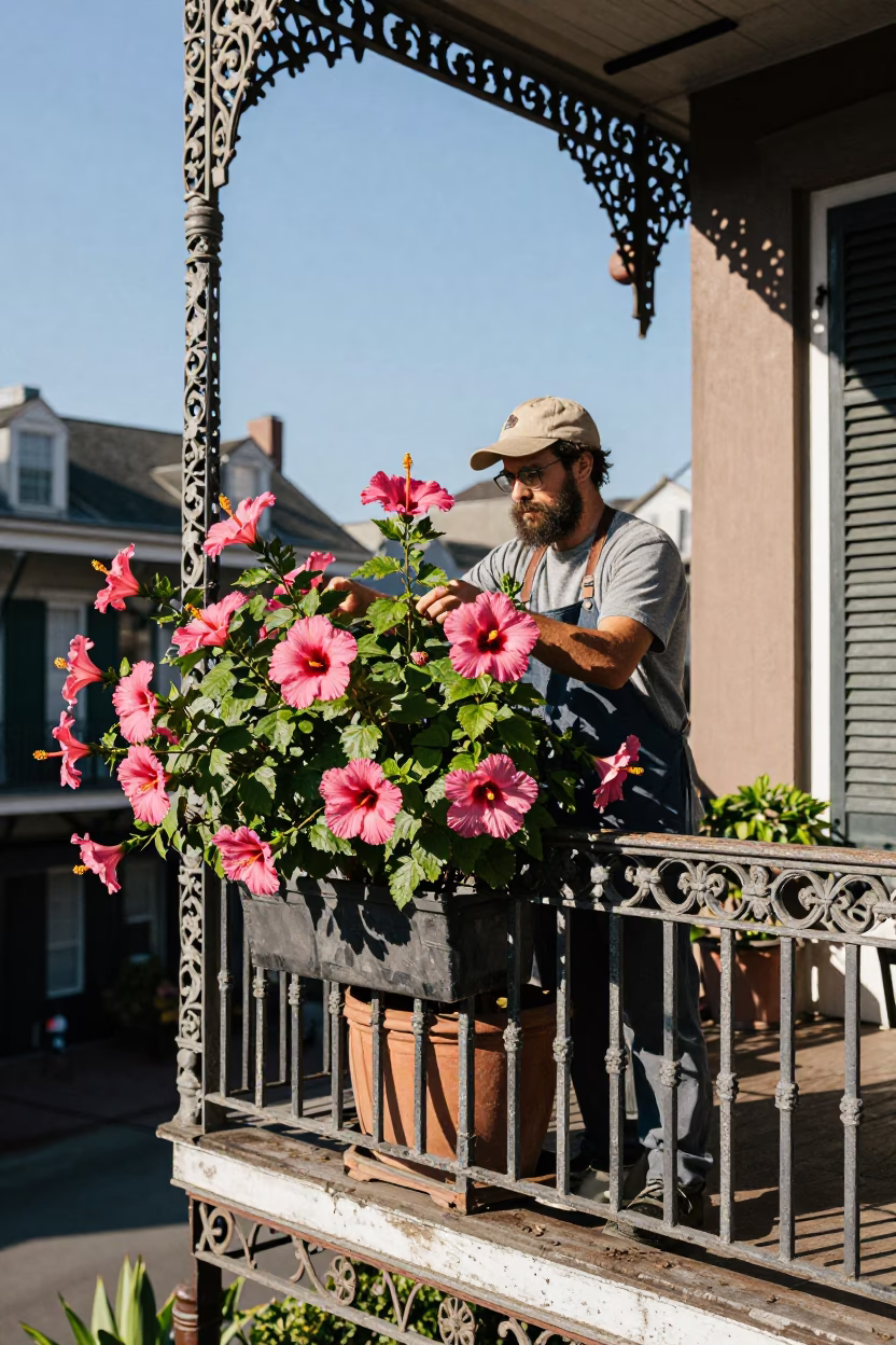 Gardener in New Orleans in in New Orleans, Louisiana, United States