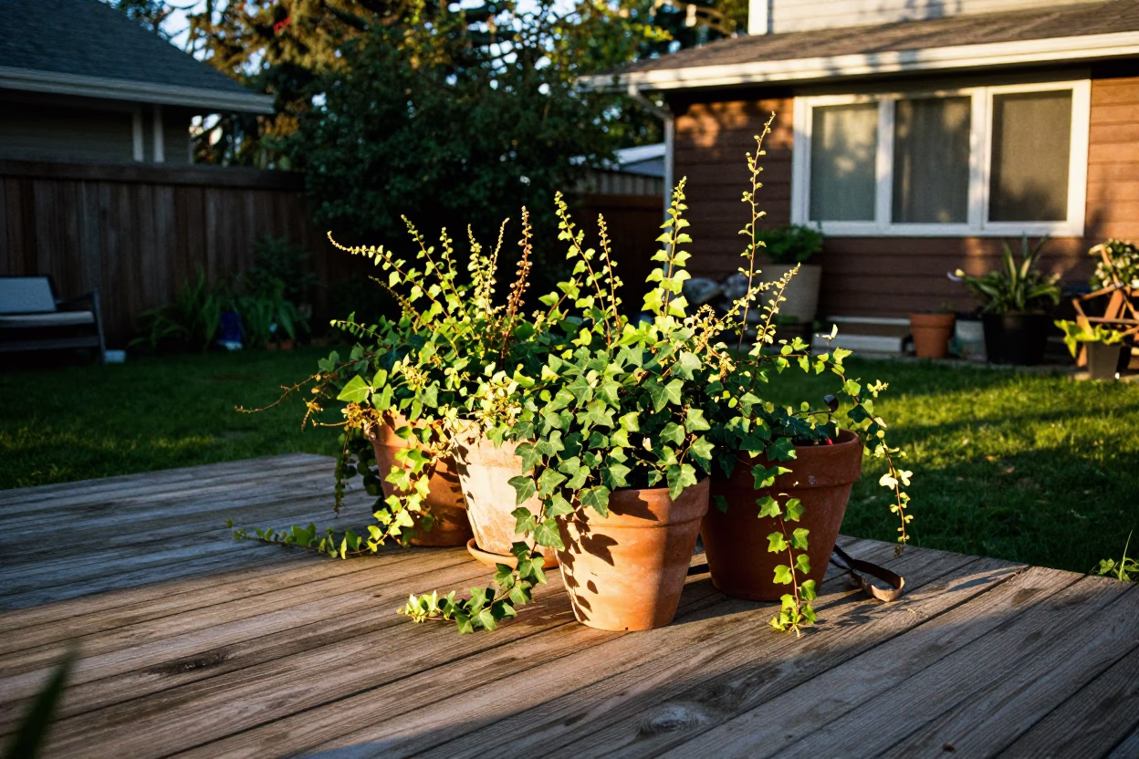 Gardening Scene in Vancouver in in Vancouver, British Columbia, Canada