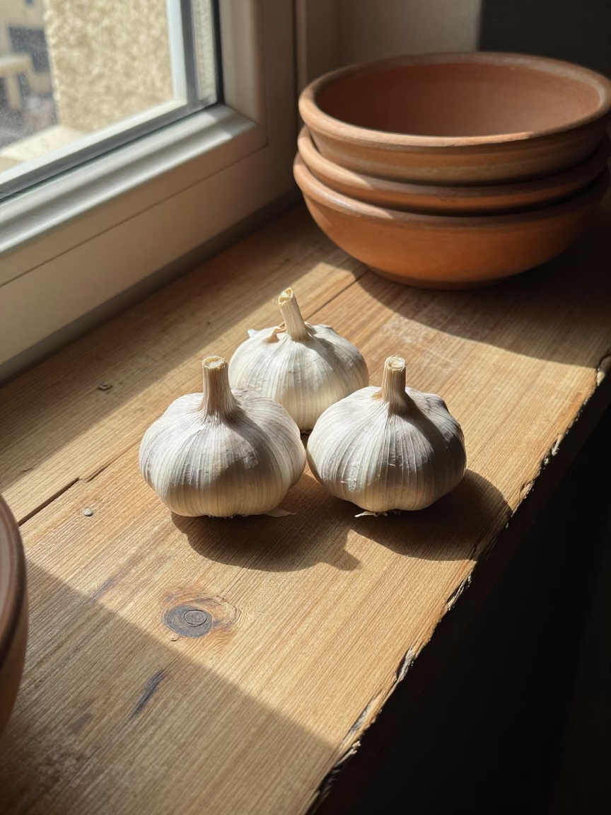 Garlic Bulbs in Amman in in Amman, Jordan