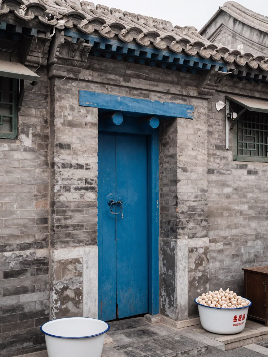 Garlic Display in Beijing in in Beijing, China