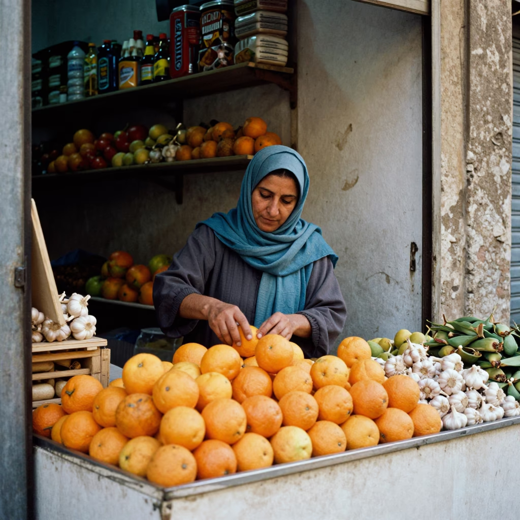 Garlic in Alexandria at Midday Light in in Alexandria, Egypt