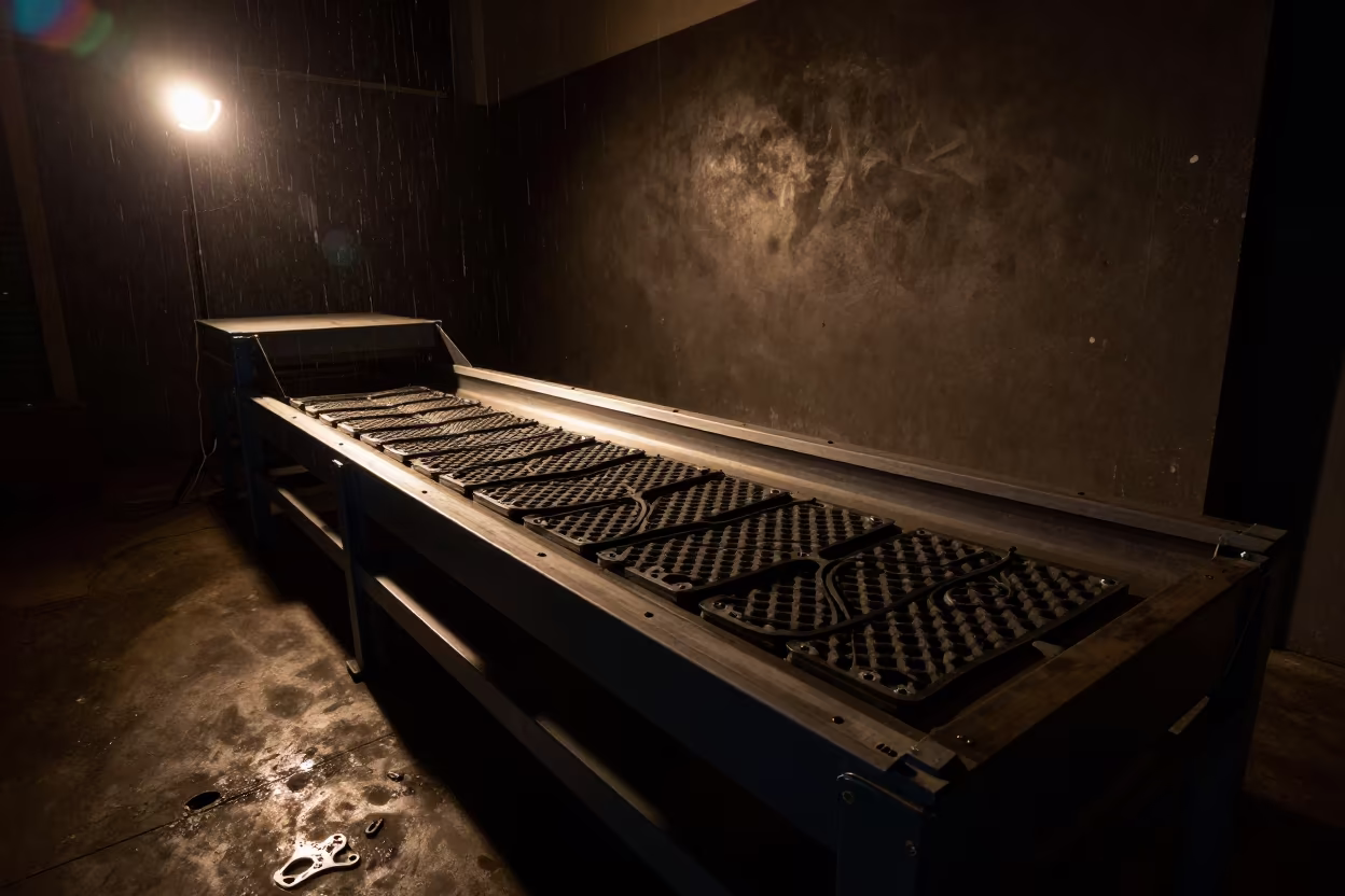 Gasket Drawer Midnight Sorting Barranquilla in at a parcel sorting belt in Barranquilla