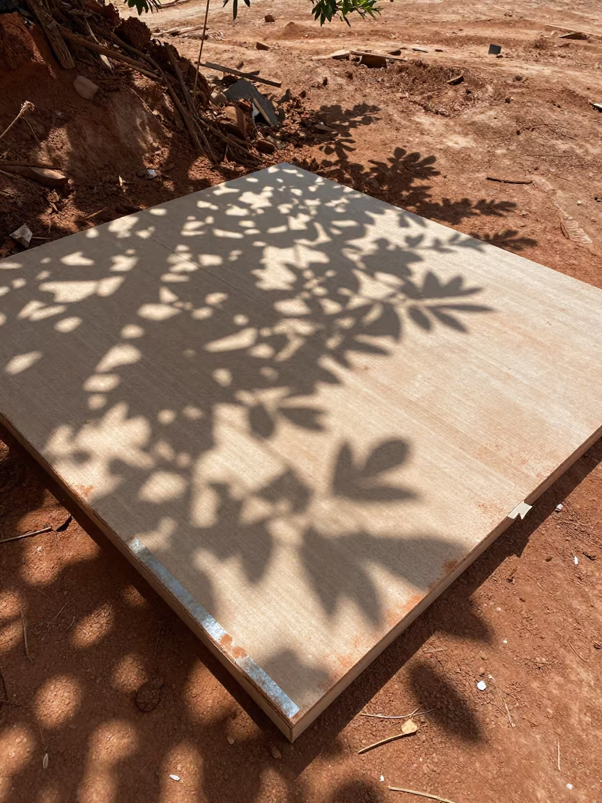 Gasket Sample Board Wind Light Barranquilla in inside a taped-off excavation edge near Barranquilla