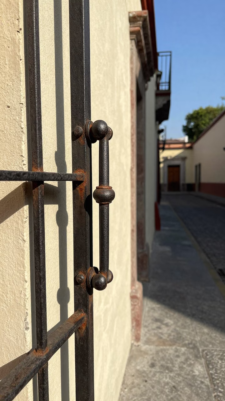 Gate Handle in Mexico City in in Mexico City, Mexico