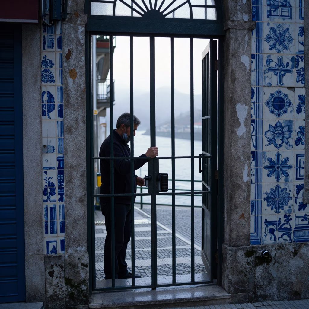 Gate Handle in Porto in in Porto, Portugal
