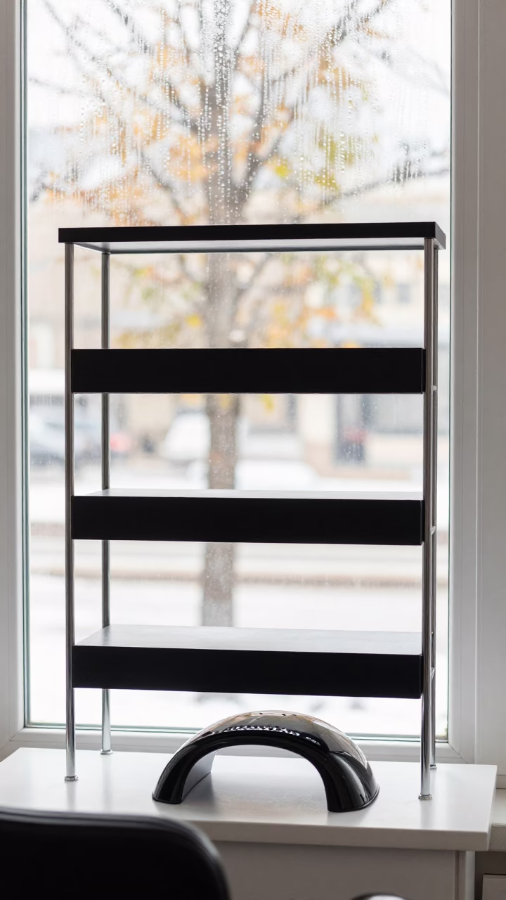 Gel Lamp Charging Shelf in Autumn Nail Studio in inside a nail studio in Kulob