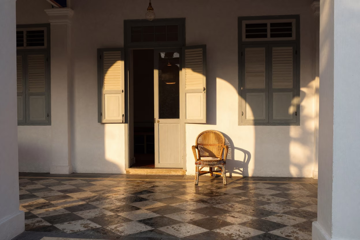 George Town Shophouse Interior in in George Town, Malaysia