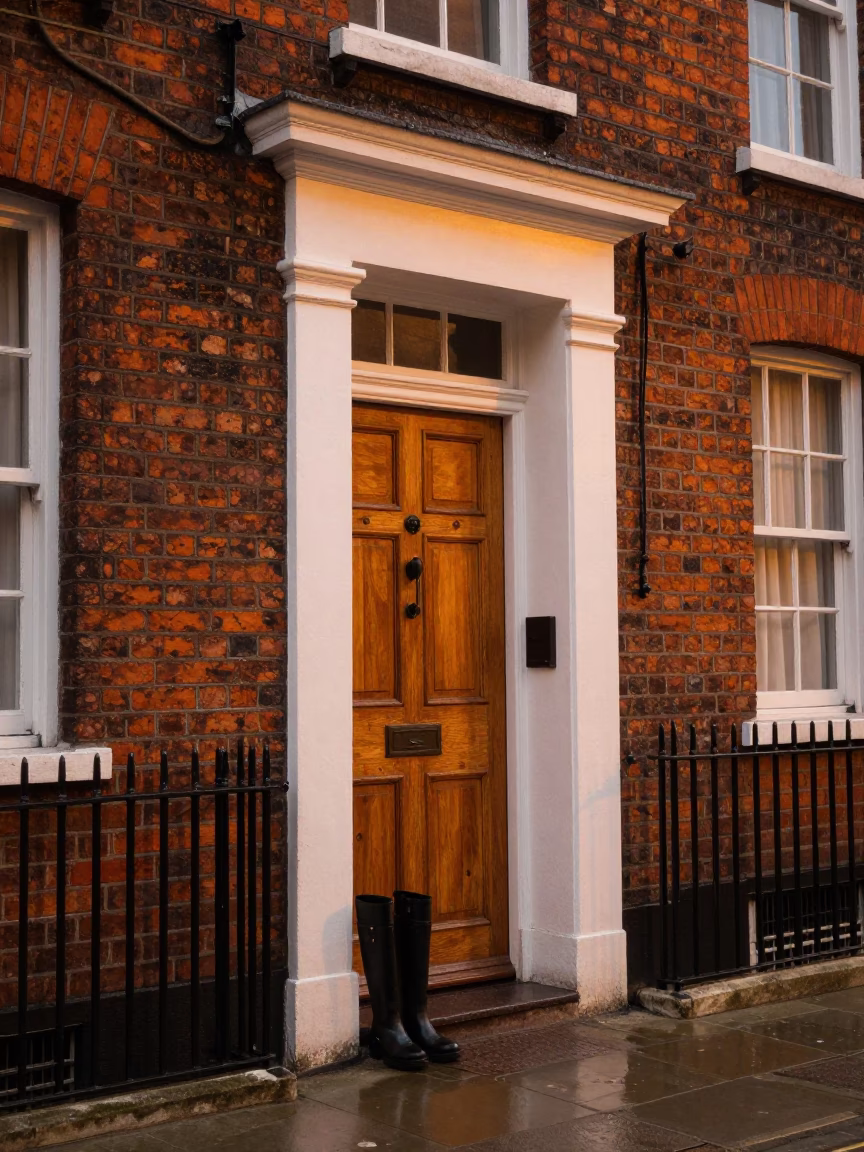 Georgian Doorway in Dublin in in Dublin, Ireland
