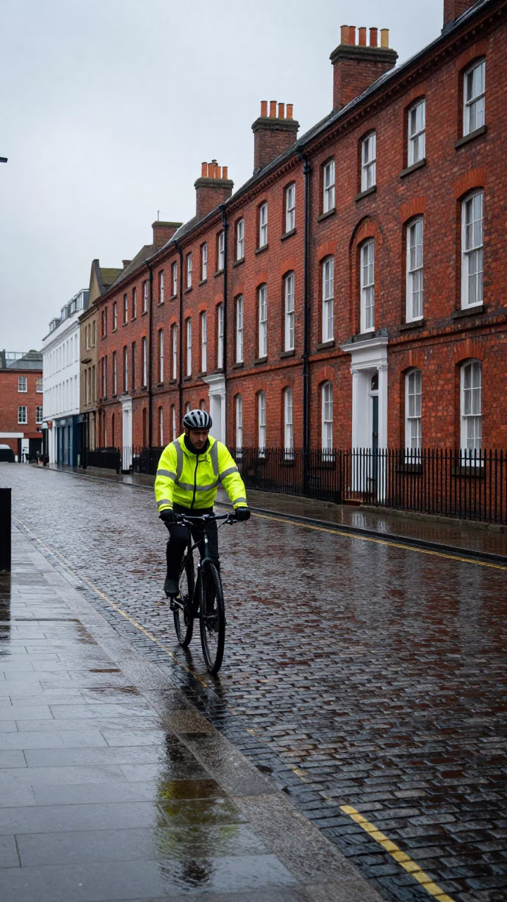 Georgian Street in Liverpool in in Liverpool, United Kingdom