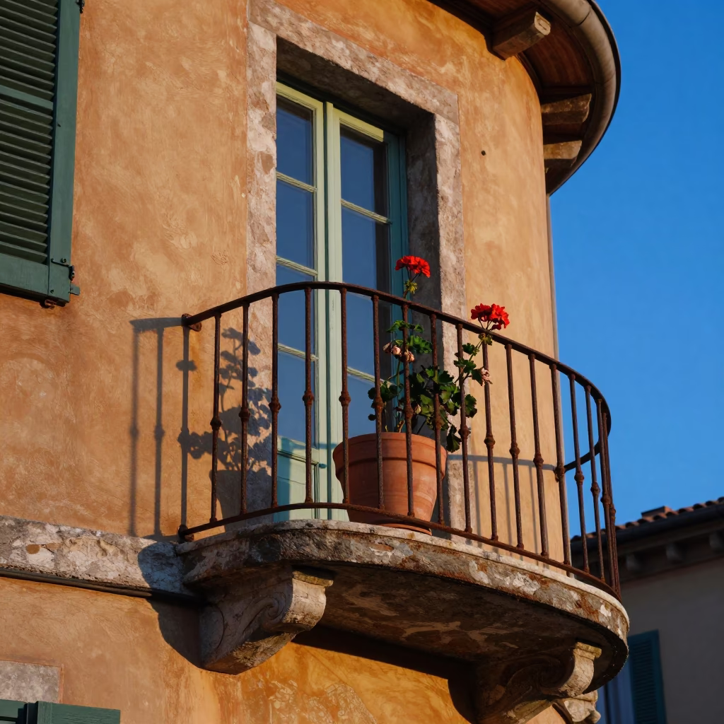 Geranium Pot in Nice in in Nice, France