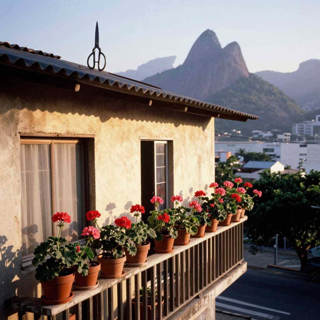 Geraniums in Rio De Janeiro in in Rio de Janeiro, Brazil