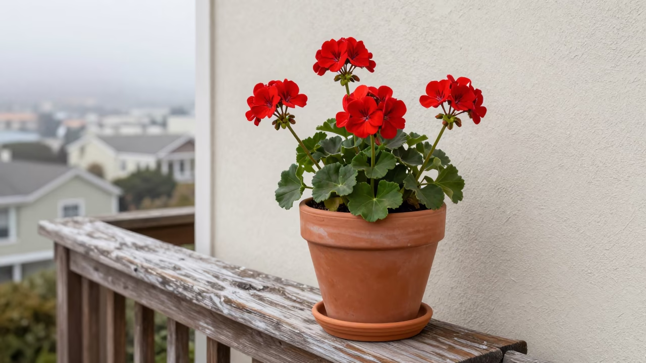 Geraniums in San Francisco in in San Francisco, United States