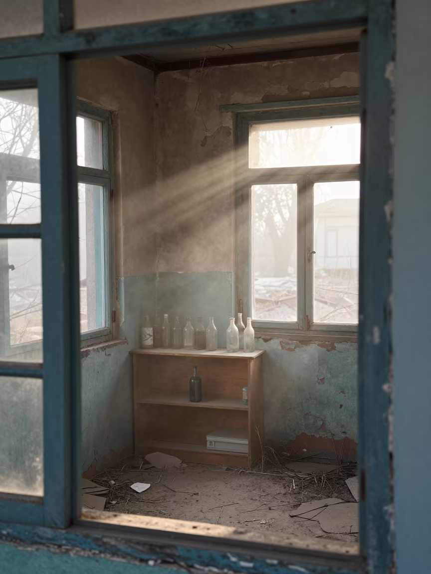 Ghost Town Doctor Office Kashmir Dawn in in Kashmir