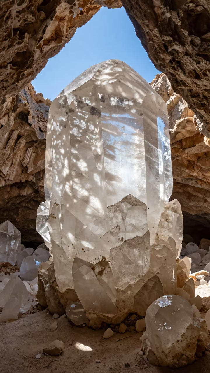 Giant Selenite Crystals in Gypsum Cave Near Kayseri in near Kayseri