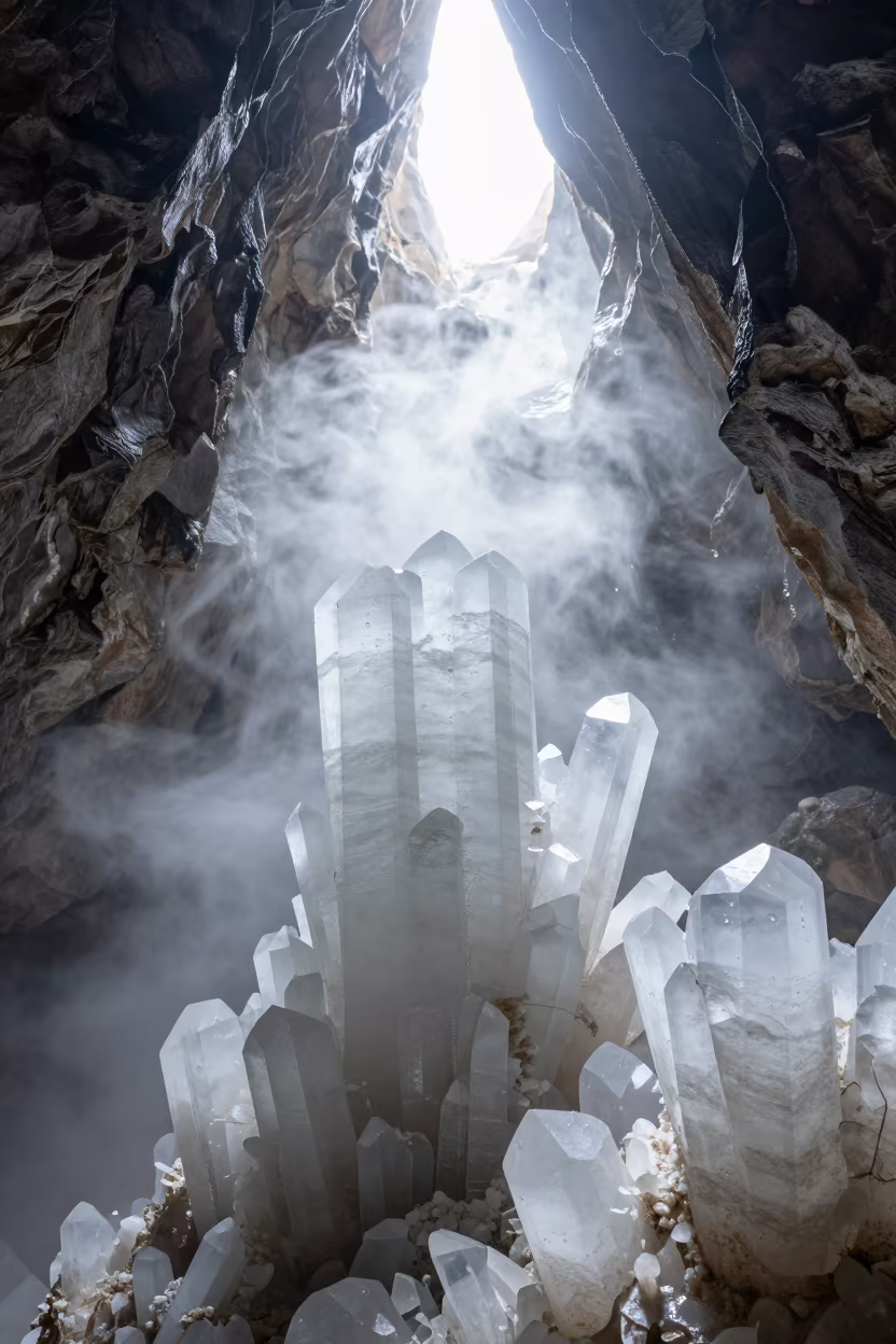 Giant Selenite Crystals in Harbin Cave in near Harbin