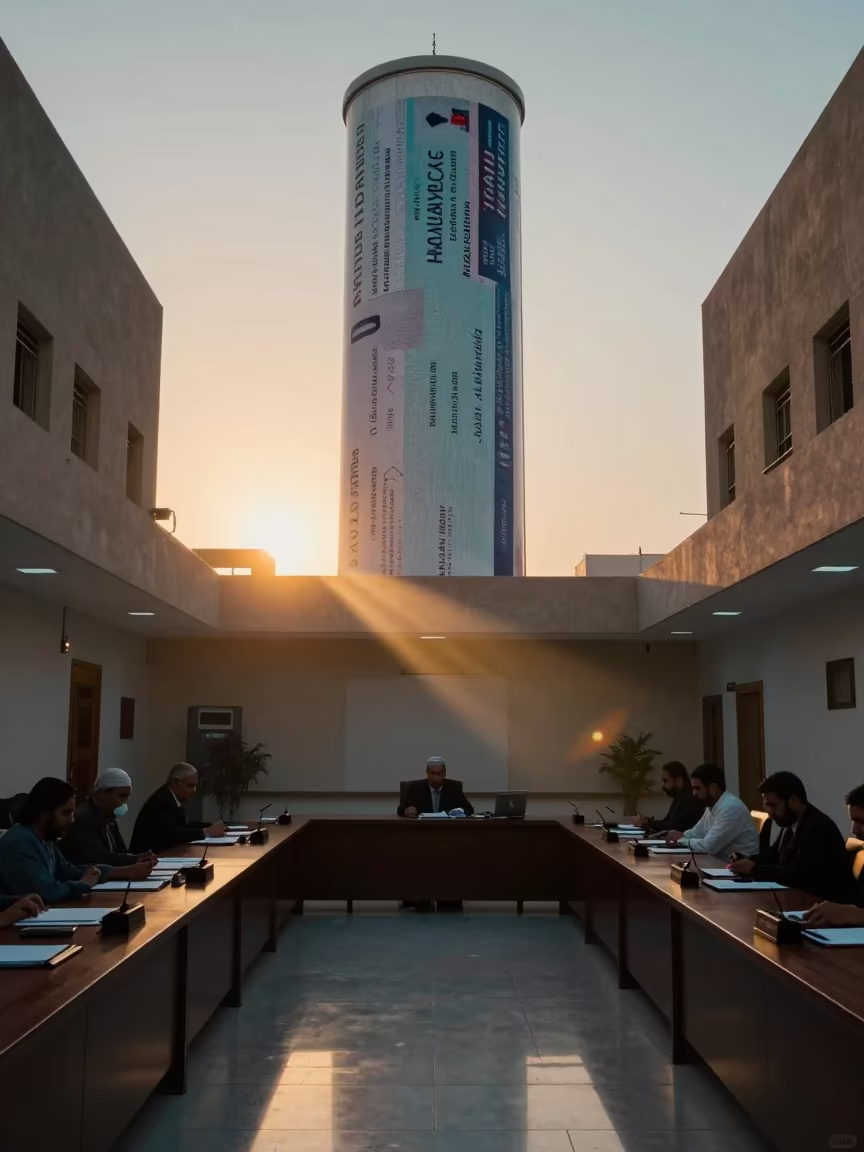 Giant Visa Tube in Al Hudaydah Sunset Office in inside a conference room in Al Hudaydah