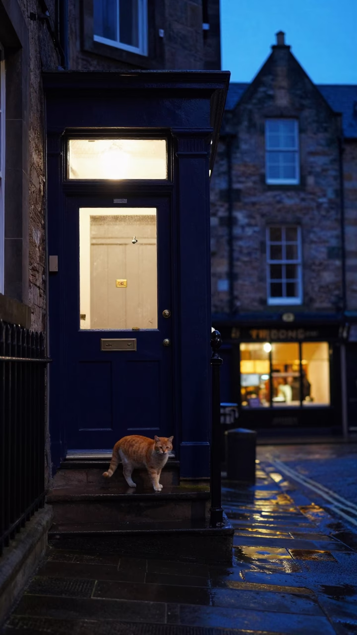 Ginger Cat in Edinburgh in in Edinburgh, United Kingdom