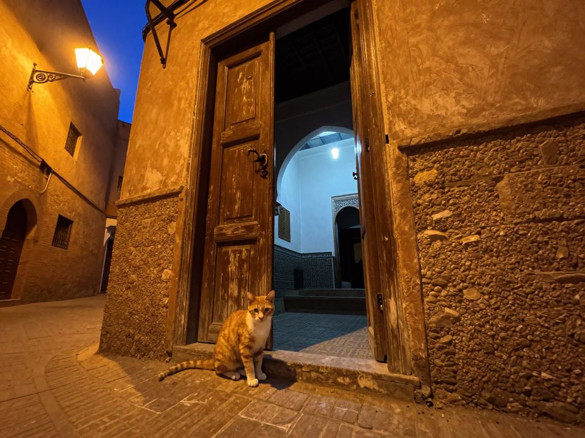 Ginger Cat in Fez in in Fez, Morocco