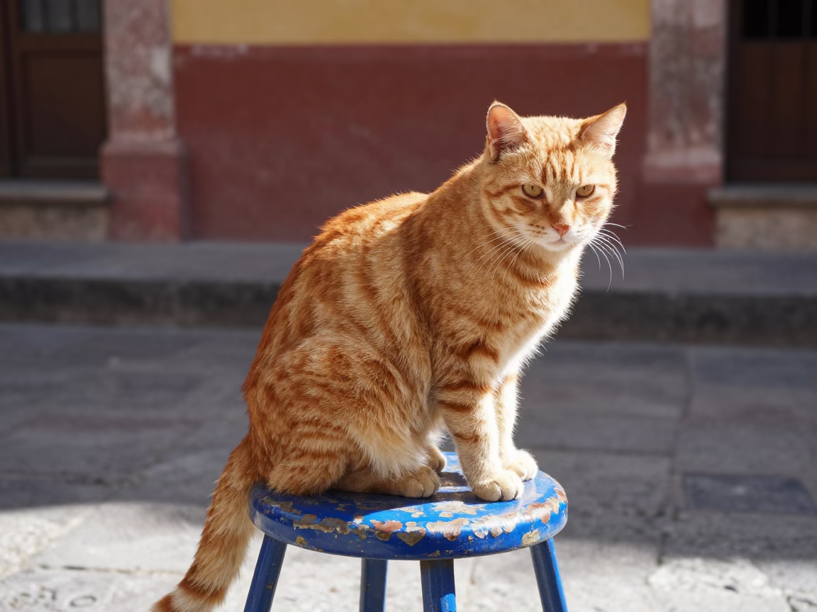 Ginger Cat in Guadalajara in in Guadalajara, Mexico