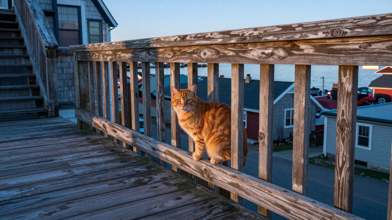 Ginger Cat in Halifax in in Halifax, Nova Scotia, Canada