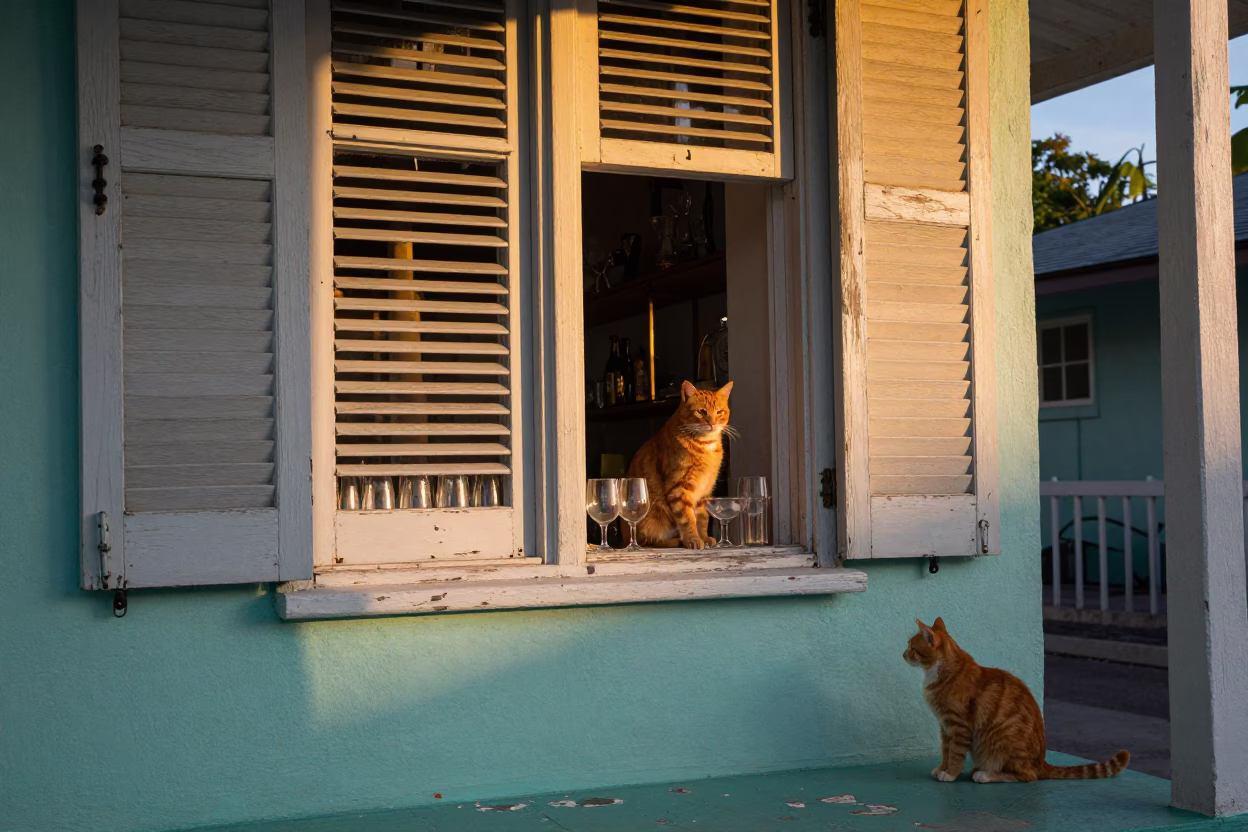 Ginger Cat in Miami in in Miami, Florida, United States