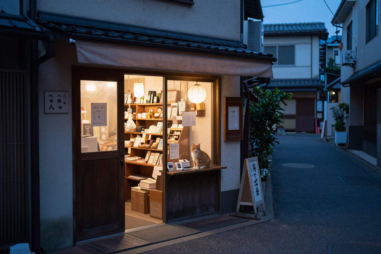 Ginger Cat in Osaka in in Osaka, Japan