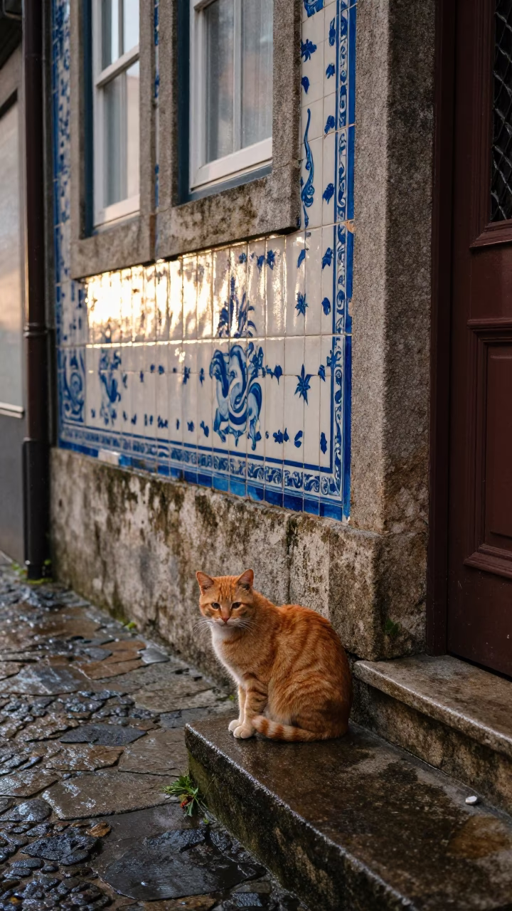 Ginger Cat in Porto in in Porto, Portugal