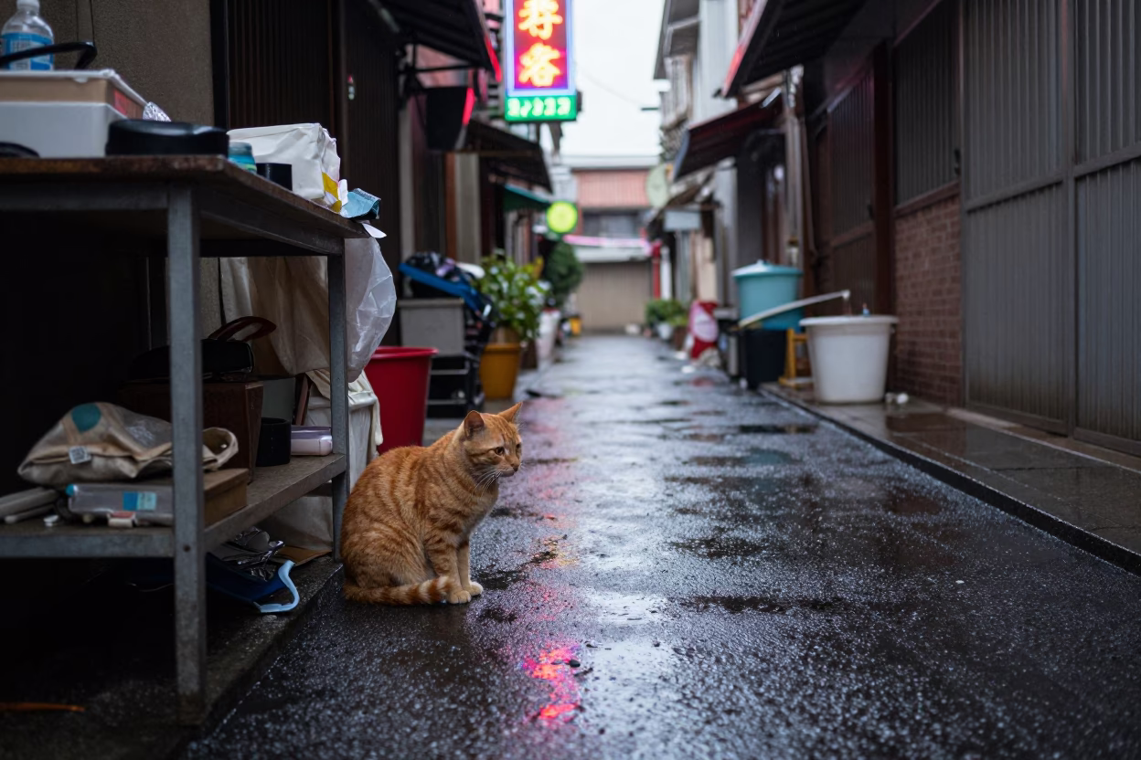 Ginger Cat in Tainan in in Tainan, Taiwan