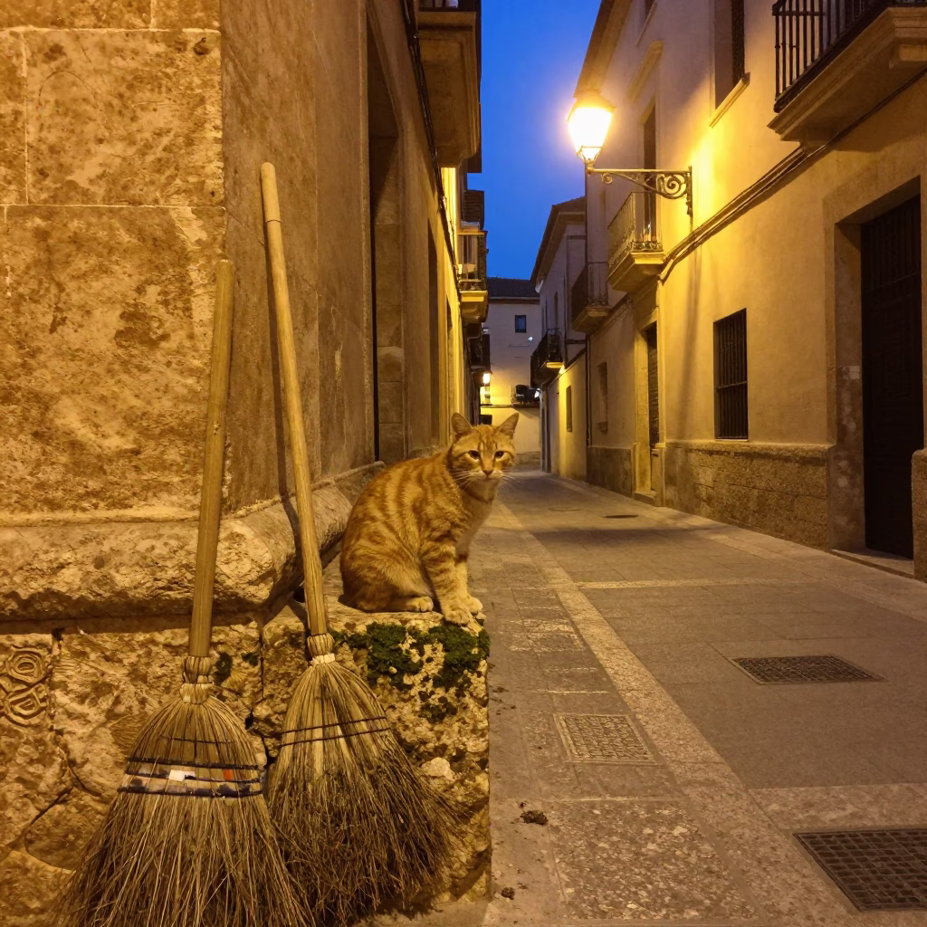 Ginger Cat in Valencia in in Valencia, Spain