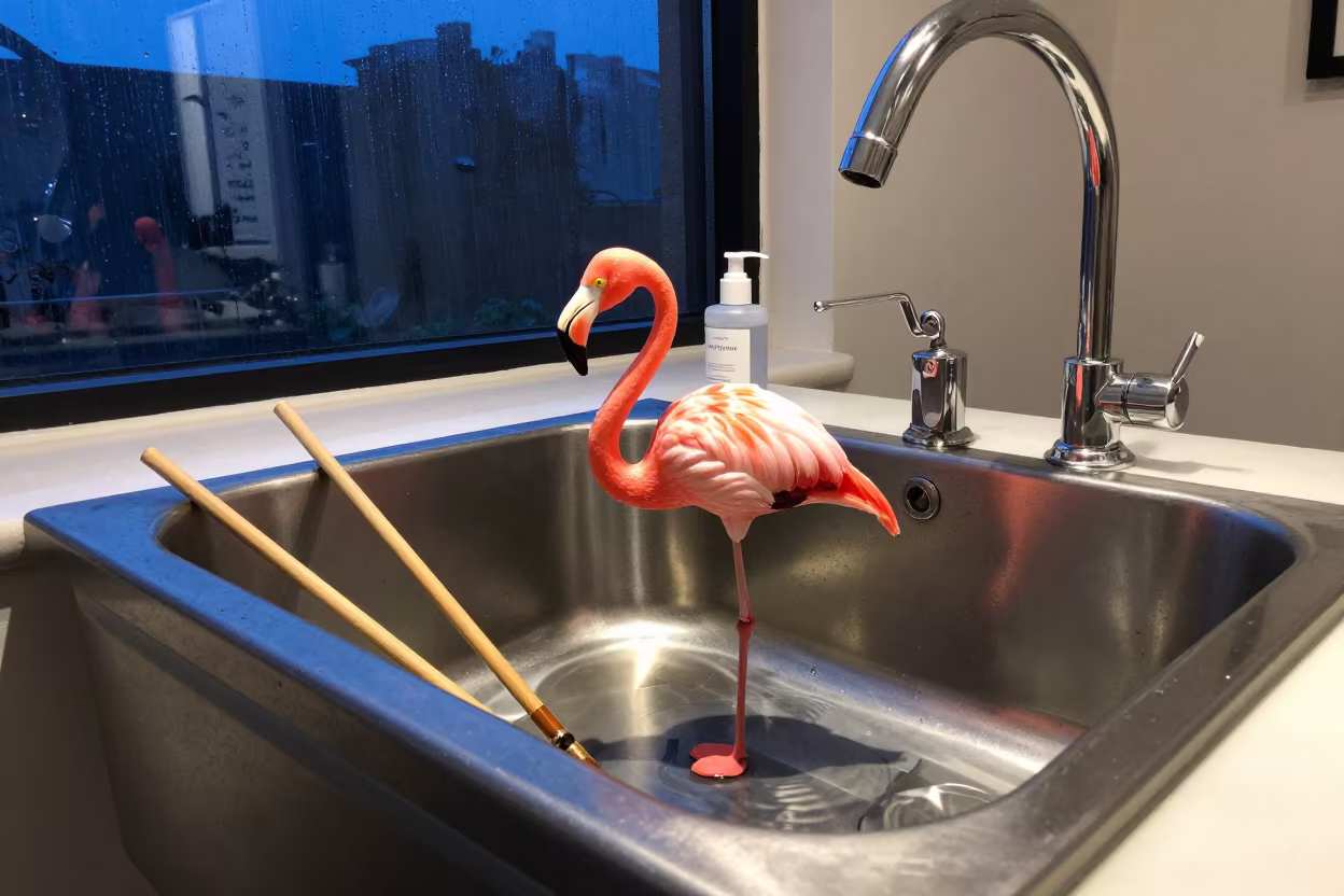 Giraffe Flamingo in Tonalá Nail Salon Tub in inside a nail studio in Tonalá