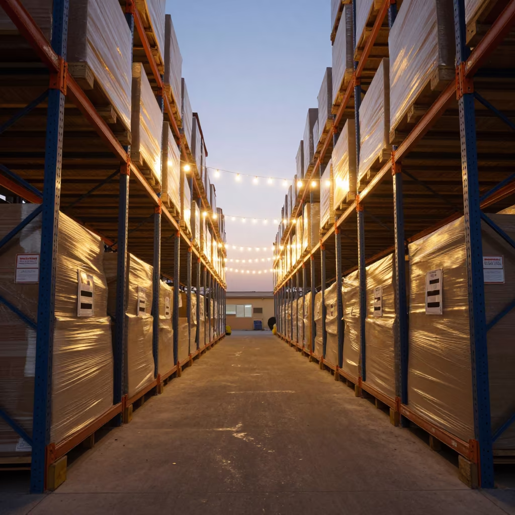Giza Warehouse Rack Before Dawn Inspection in at a parcel sorting belt in Giza