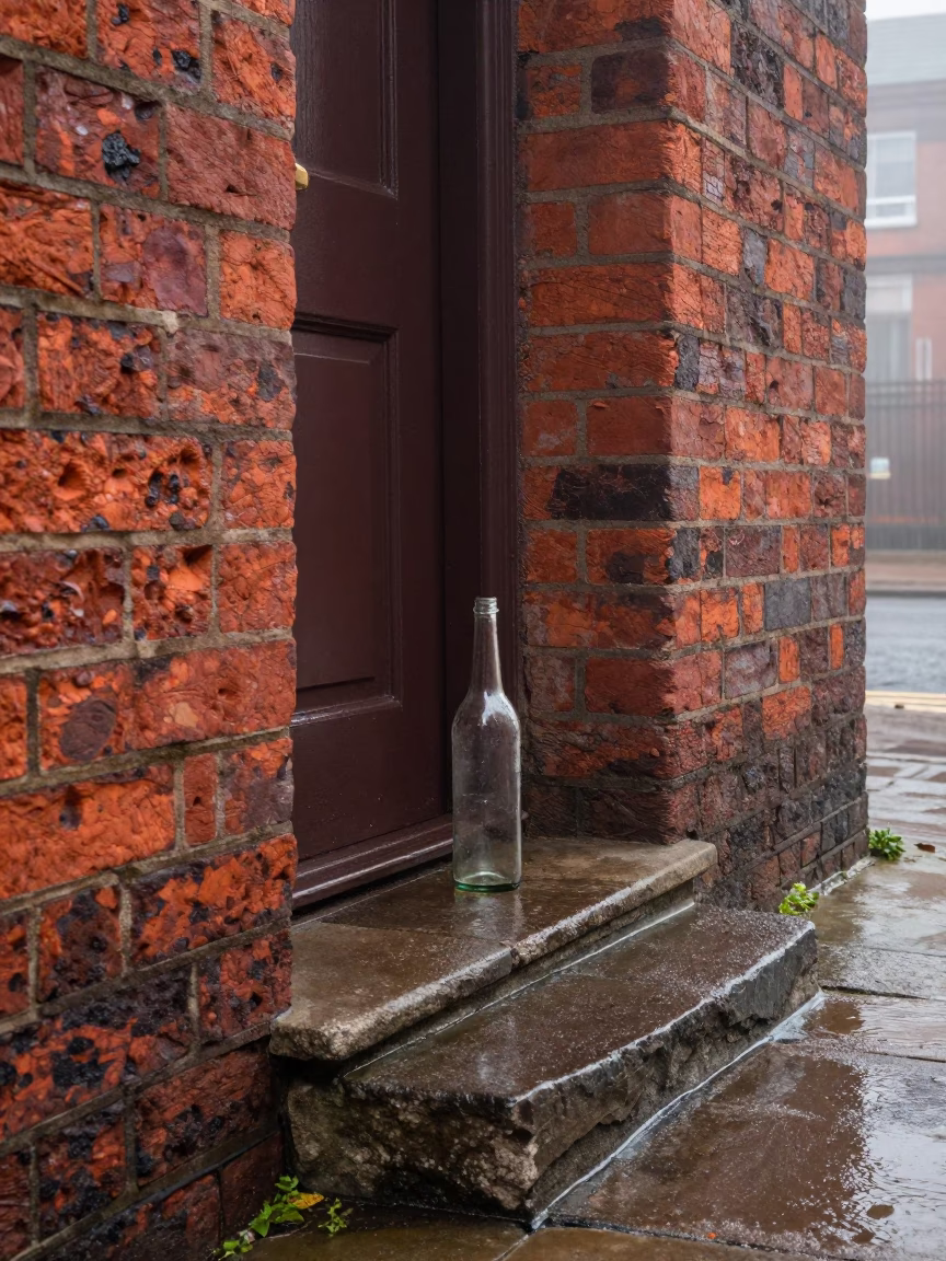 Glass Bottle in Liverpool in in Liverpool, United Kingdom