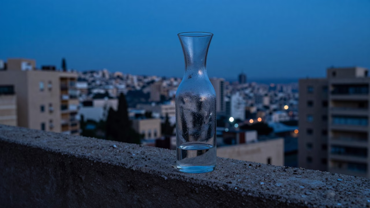 Glass Carafe in Beirut in in Beirut, Lebanon
