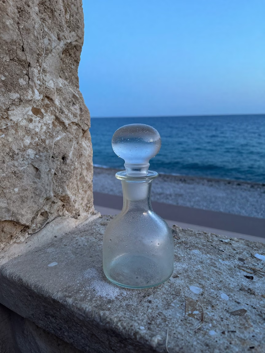 Glass Carafe Stopper in Nice in in Nice, France
