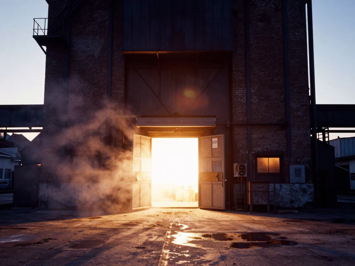Glass Furnace in Zagreb Grain Elevator in inside a grain elevator near Zagreb
